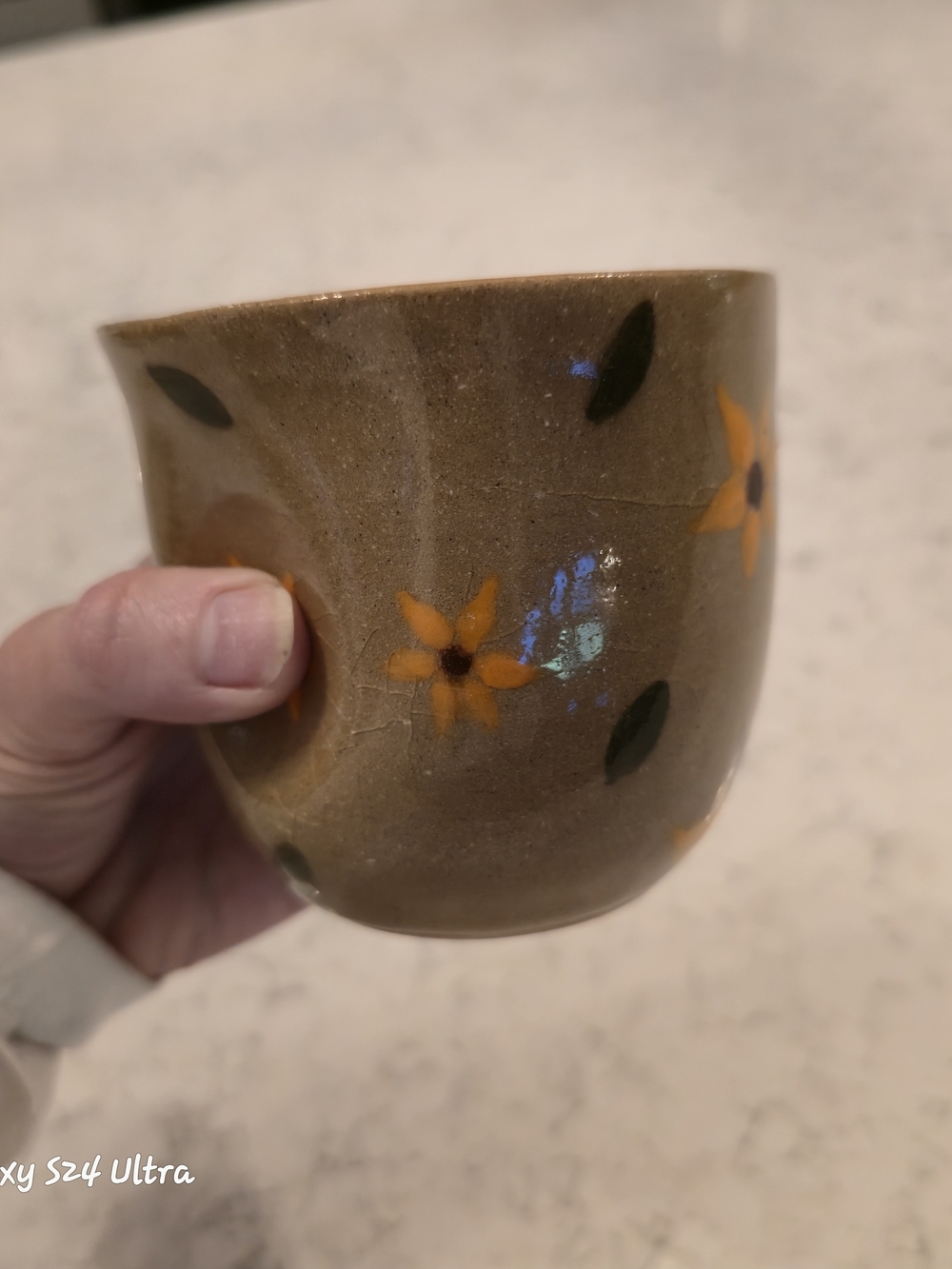 Tea Cup with Yellow Floral Print - Picture 6 of 7